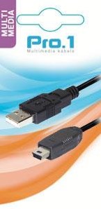 Enzo pro-1 USB-Kabel A-Stecker -> B-Mini-Stecker 1,8 Meter – 9280195
