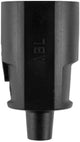 Enzo geerdeter Buchsenstecker | mit Tüll | schwarz - 6141210