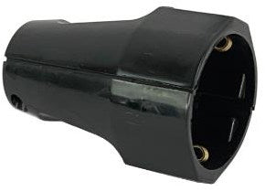 Enzo geerdeter Buchsenstecker, schwarze Kupplung 6141600