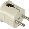 Enzo Schutzkontaktstecker abgewinkelt, weißer Bakelit MK 6140595