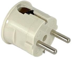 Enzo Schutzkontaktstecker abgewinkelt, weißer Bakelit MK 6140595