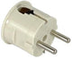 Enzo Schutzkontaktstecker abgewinkelt, weißer Bakelit MK 6140595