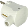 Enzo Schukostecker abgewinkelt weiß mit Tülle MK 6140688