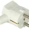 Enzo Schukostecker abgewinkelt weiß mit Tülle MK 6140688