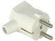 Enzo Schukostecker abgewinkelt weiß mit Tülle MK 6140688