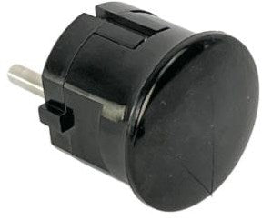 Enzo Schutzkontaktstecker abgewinkelt, schwarzes Bakelit 6140592