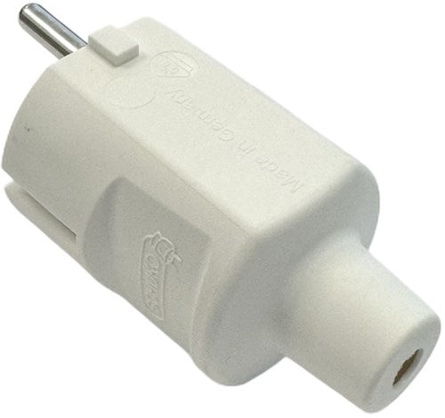 Enzo-Schutzkontaktstecker | mit Tüll | weiß - 6141204