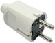 Enzo-Schutzkontaktstecker | mit Tüll | weiß - 6141204