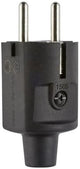 Enzo-Schutzkontaktstecker | mit Tüll | schwarz - 6141200