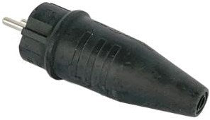 Enzo-Schutzkontaktstecker | Vollgummi abl | - 6141240