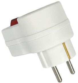 Enzo Schuko-Steckeradapter, weißer Schalter 6140890