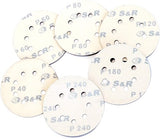 Enzo SR Klett-Schleifpapier-Set 125 mm, 60-teilig: je 10 x P40, P60, P80, P120, P180, P240, 8 Löcher – b07gc4xnjq - afbeelding 2