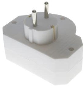 Enzo Steckeradapter 2xEuro 1x RA plus Schalter 6140895
