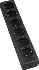 Enzo Tischsteckdose eckig 6V lang. schwarz pq - 6871951