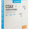 Enzo Technetics Koax-Verbindungskabel 3 m kompletter rechtwinkliger Stecker – 2075020