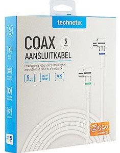Enzo Technetics Koax-Verbindungskabel 5 m kompletter rechtwinkliger Stecker – 2075030