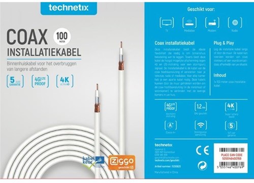 Enzo Technetics Koaxialkabel 100 m Shop 4 g – 2076040
