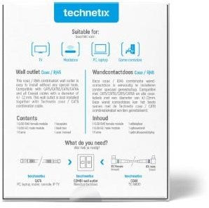 Enzo Technetics Dio-01 - Einloch-Wandsteckdose 2074020