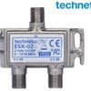 Enzo technetics esx-02 – Zweiwegeverteiler F-Stecker – 2074030