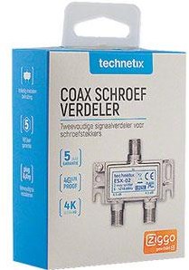 Enzo technetics esx-02 – Zweiwegeverteiler F-Stecker – 2074030