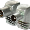 Enzo Technetics Set mit 2 Koaxialsteckern, abgewinkelt, Metall, 4 g – 2074010