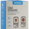Enzo Technetics Set mit 2 Koaxialsteckern, abgewinkelt, Metall, 4 g – 2074010