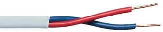Enzo Thermostatkabel 2x0,6 qmm weiß rund massiv - 1381638