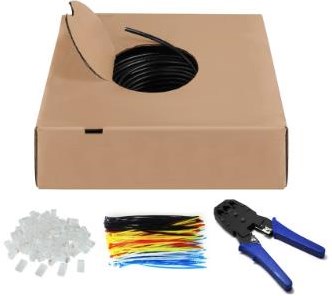 Enzo UTP Cat6 Box 100 m grau solides Outdoor-Set – 1381540