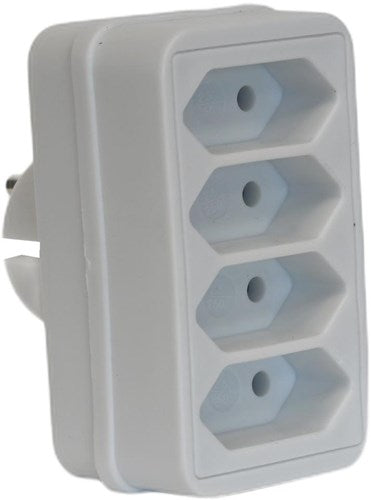 Enzo Vierfachstecker Euro weiß - 6175910