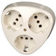 Enzo Wandsteckdose RA Einbau 3-fach 4677040