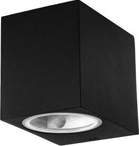 Enzo Wandleuchte | Aluminium | 1xgu10 | ip44 | schwarz | quadratisch - 5086007