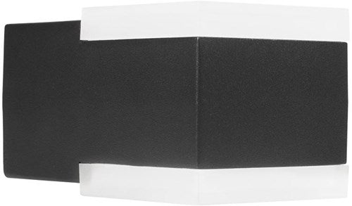 Enzo Wandleuchte | schwarz | quadratisch | 8W LED | IP44 3000k | Smartwares ool-50020 – a5019020