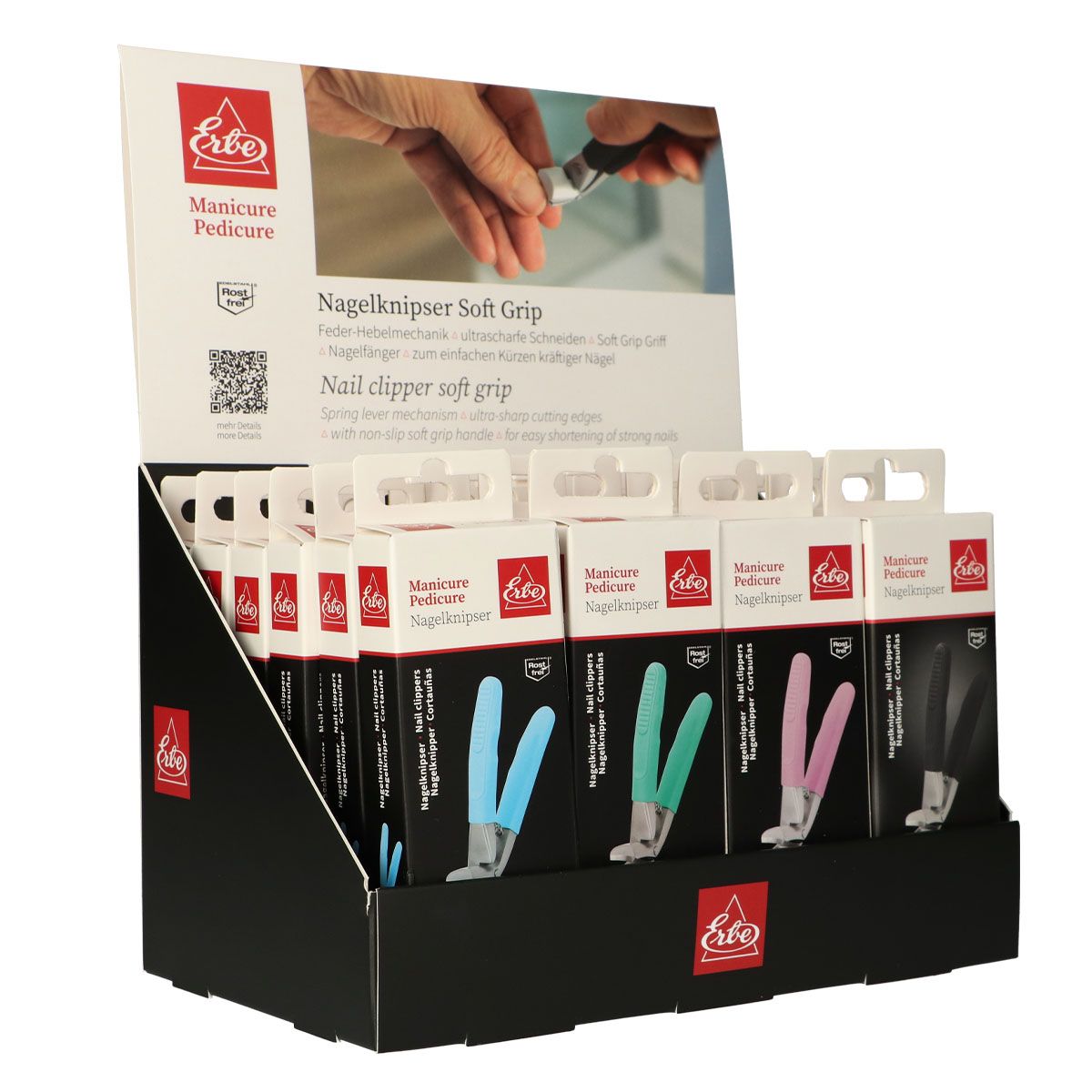 Erbe Solingen Nagelknipser Softgrip Display (erbe2916)
