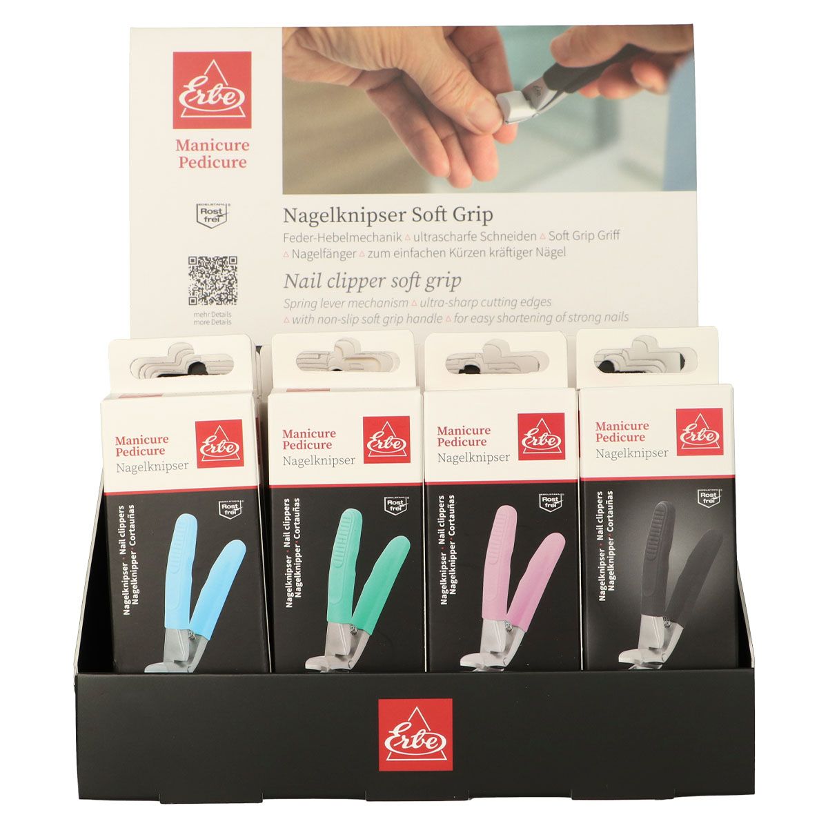 Erbe Solingen Nagelknipser Softgrip Display (erbe2916)