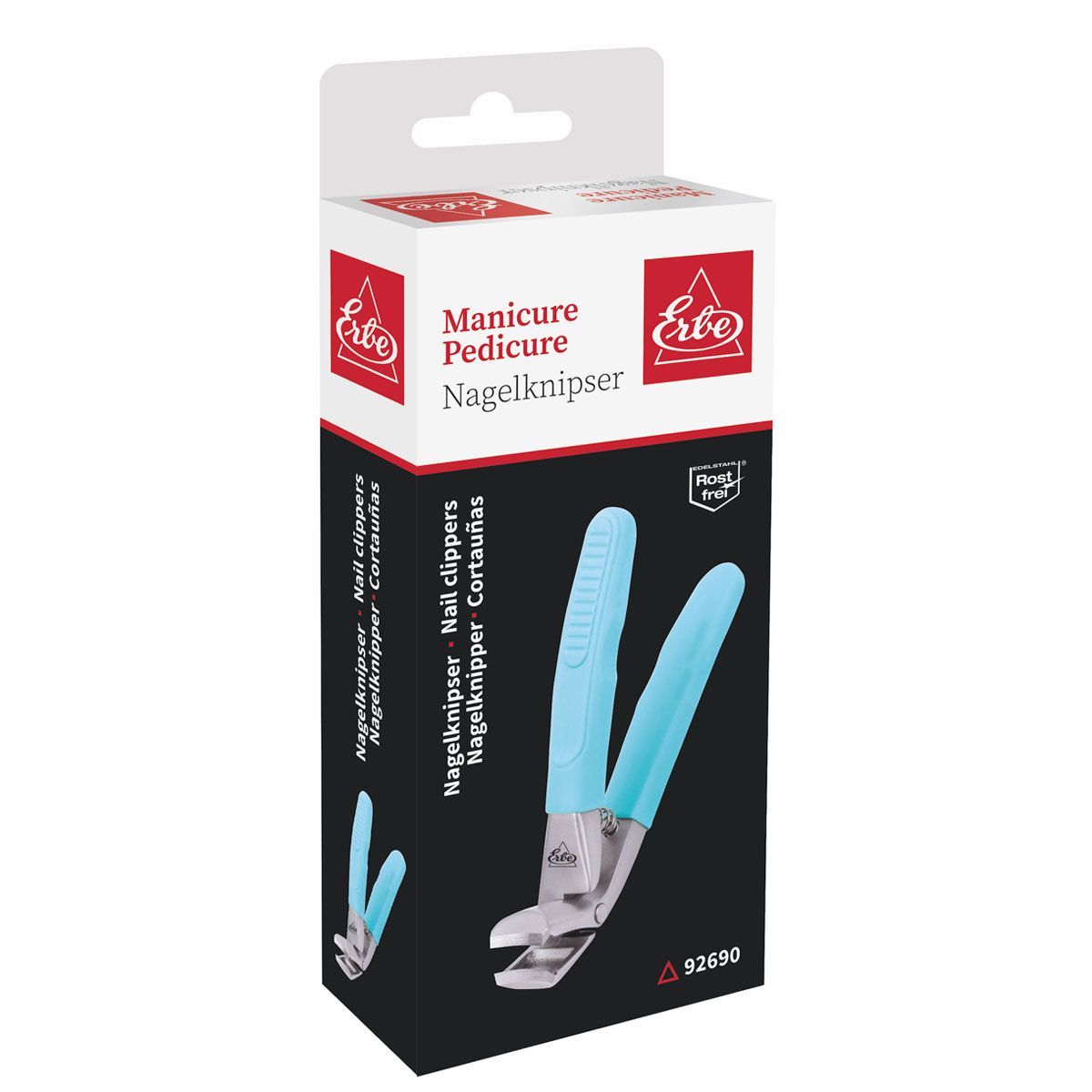 Erbe Solingen Nagelknipser Softgrip blau 8,5cm (erbe92690)