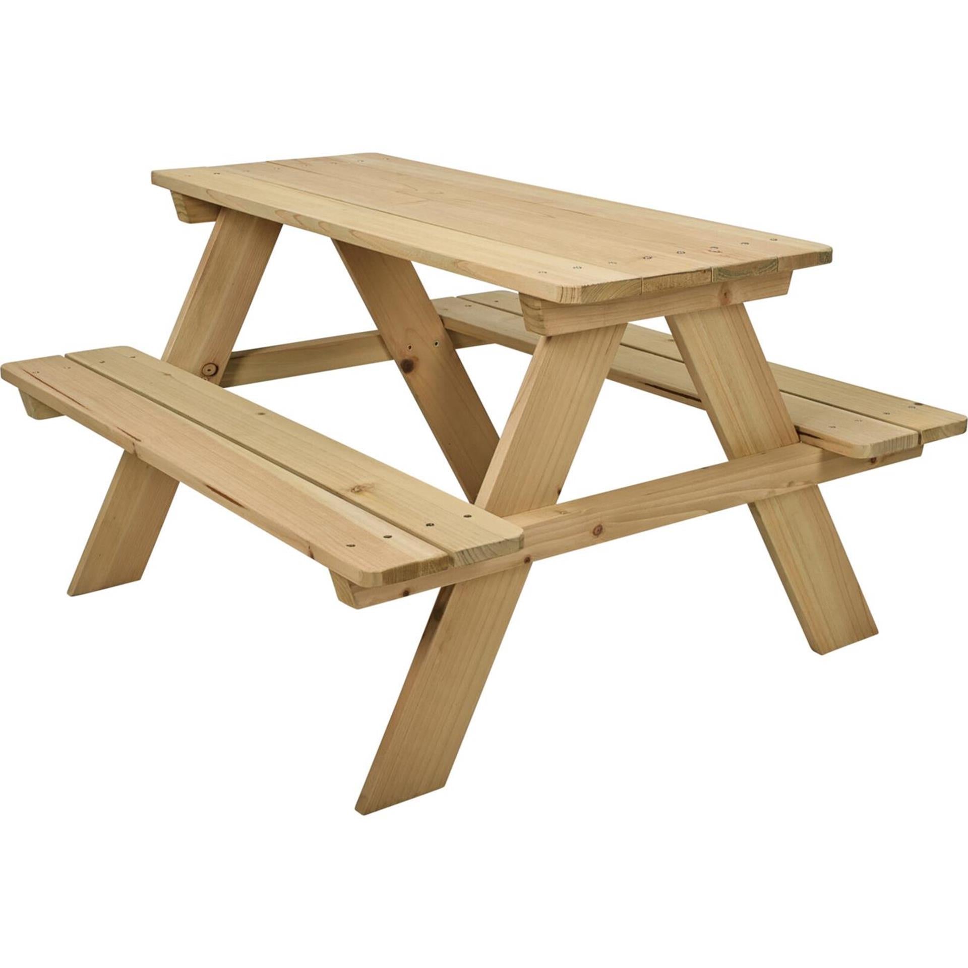 Pro Garten-Picknicktisch für Kinder aus Holz 89x79