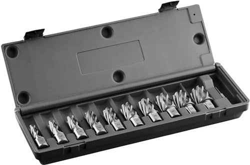 Euroboor hcs.kit 10 | 10-teiliges Kernbohrer-Set 19,05 mm Weldon-Aufnahme – hcs.kit 10