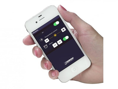 Eurom Heat and Beat Bluetooth-Terrassenheizer weiß – 334593