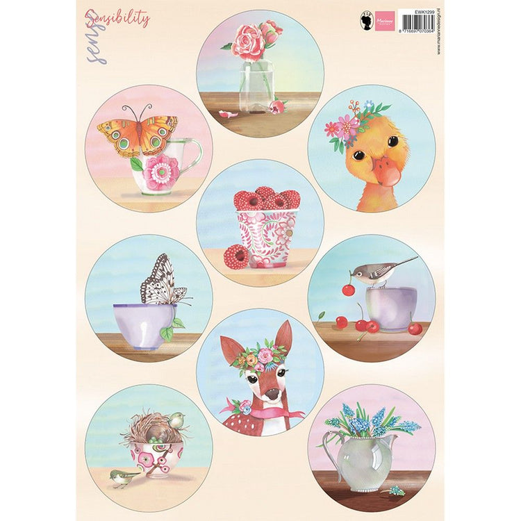 Marianne Design • Schnittblatt Sensibility Sommerkreise 7cm
