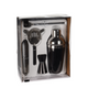 Excellent Houseware Cocktailshaker-Set schwarz 5-teilig