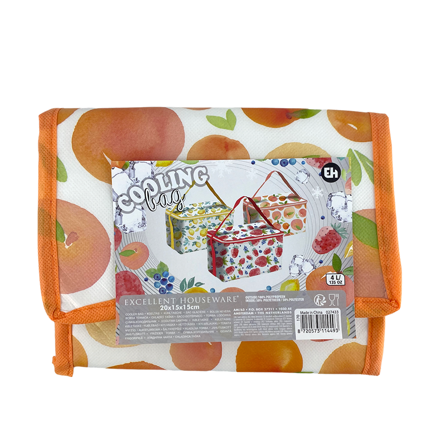 Excellent Houseware Kühltasche Pfirsich 4l