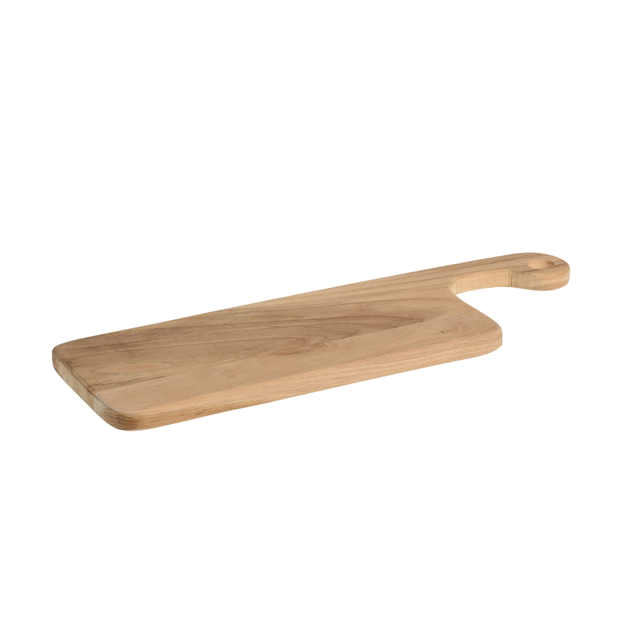Excellent Houseware Serviertablett aus Teakholz, 40 x 13 x 1,3 cm