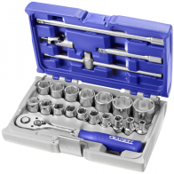 Expert by FACOM Steckdosen und Armaturen 1 2 | metrische Größen | 22-teilig | im Koffer | e032900 - e032900