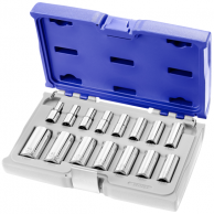 Expert by Facom langer 6-seitiger Steckschlüsselsatz 3 8 | 15-teilig | im Koffer | e031804 - e031804