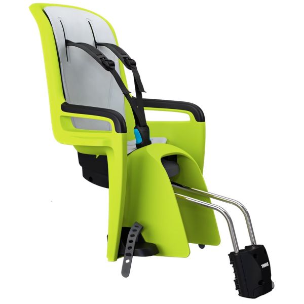 Thule -Kindersitz hinter der Fahrt entlang 2 zur Rahmenbestätigung Zen Lime