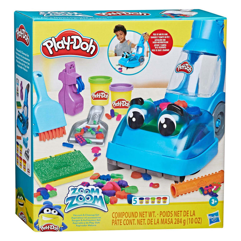 Play-Doh Zoom Zoom Staubsauger und Reinigungssatz