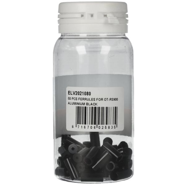 Cabele-Hüte für OT-RS900 von Ø3.65 bis Ø5,5 mm x 12 mm schwarz (50 Stück)