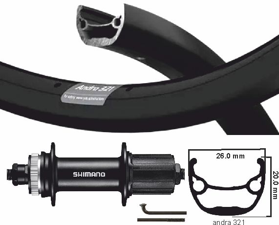KGS Hinterrad 28 Zoll (622) Rim + Spaak ZW Cass Centerlock 8-10 V