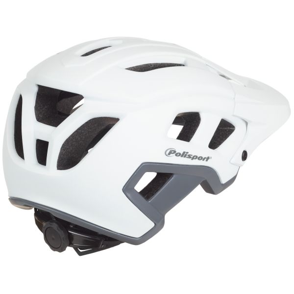 Polisport Mountain Pro Fahrradhelm L 58-61 cm Weiß grau