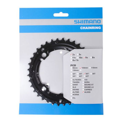 Shimano-Kette Top 36 Tands Alivio FC-M4000 FC-M4050 (AC) 9 Geschwindigkeit schwarz